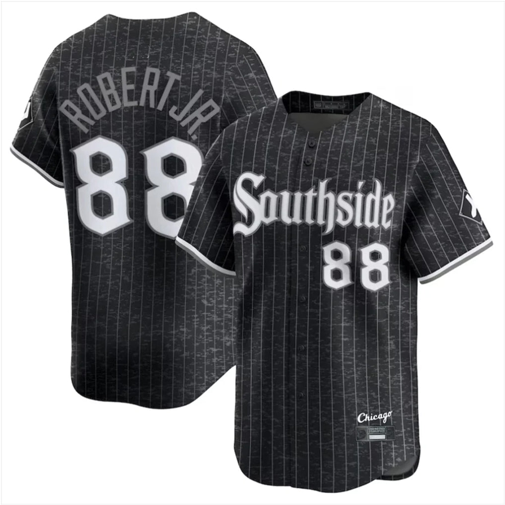 C.White Sox #88 Luis Robert Jr Player Black City Connect Limited Home Hdoa Stitched Jerseys