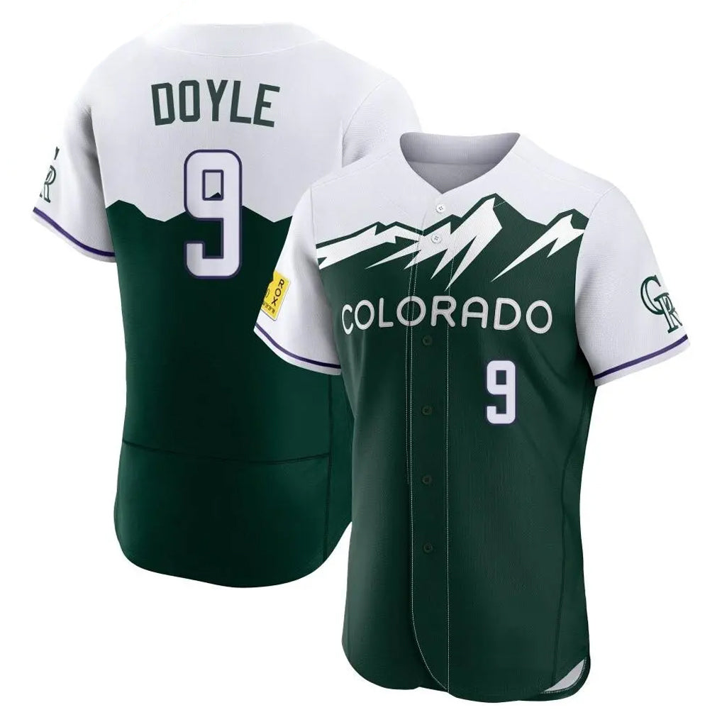 C.Rockies #9 Brenton Doyle Player Green City Connect Limited Elite Home Hdoa Stitched Jerseys