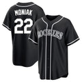 C.Rockies #22 Mickey Moniak Player Black Fashion Out Home Game Hdoa Stitched Jerseys