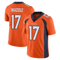 D.Broncos #17 Jaylen Waddle Player Orange Color Vapor Untouchable Limited Game Hdoa Stitched Jerseys