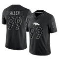 D.Broncos #99 Zach Allen Player Black Reflective Limited Hdoa Stitched Jerseys