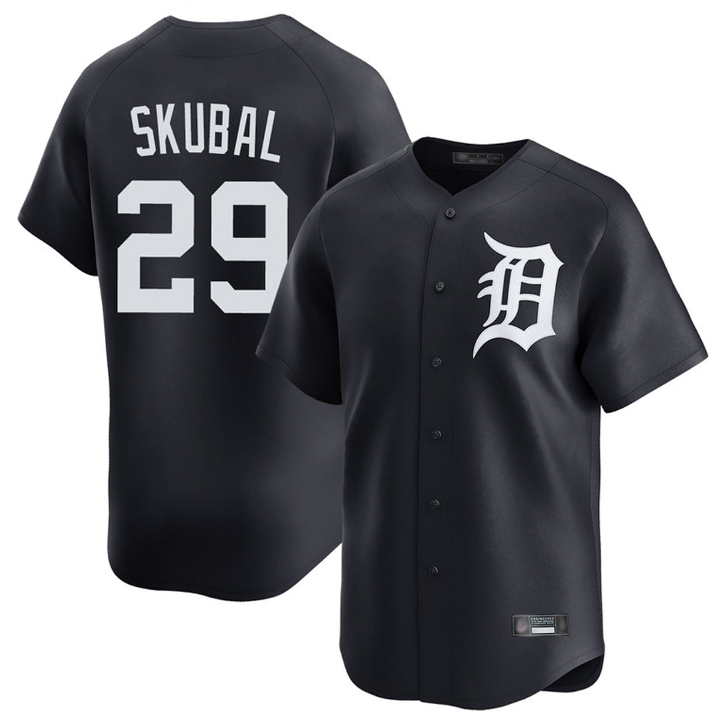 D.Tigers #29 Tarik Skubal Player Navy Home Limited Game Hdoa Stitched Jerseys