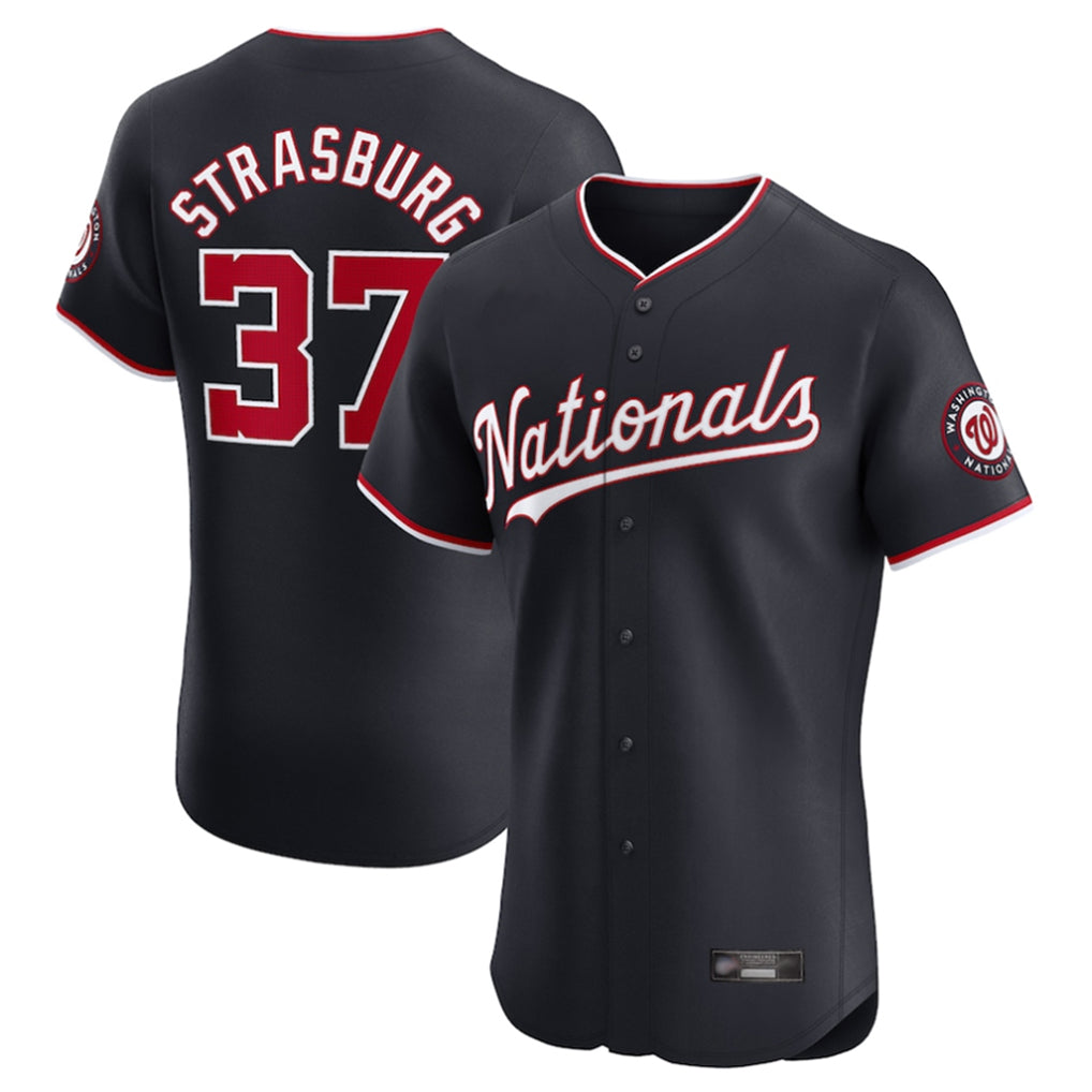 W.Nationals #37 Stephen Strasburg Player Navy Elite Hdoa Stitched Jerseys
