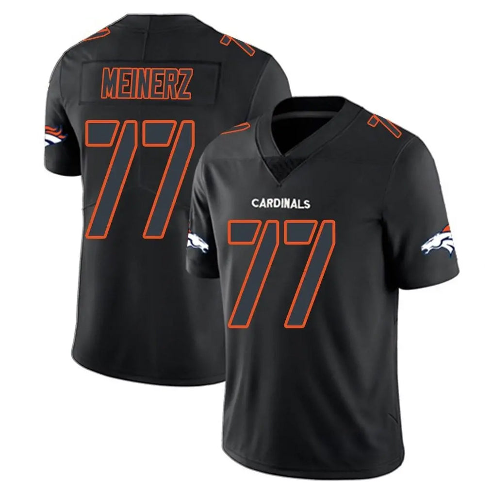 D.Broncos #77 Quinn Meinerz Player Black Impact Limited Game Hdoa Stitched Jerseys