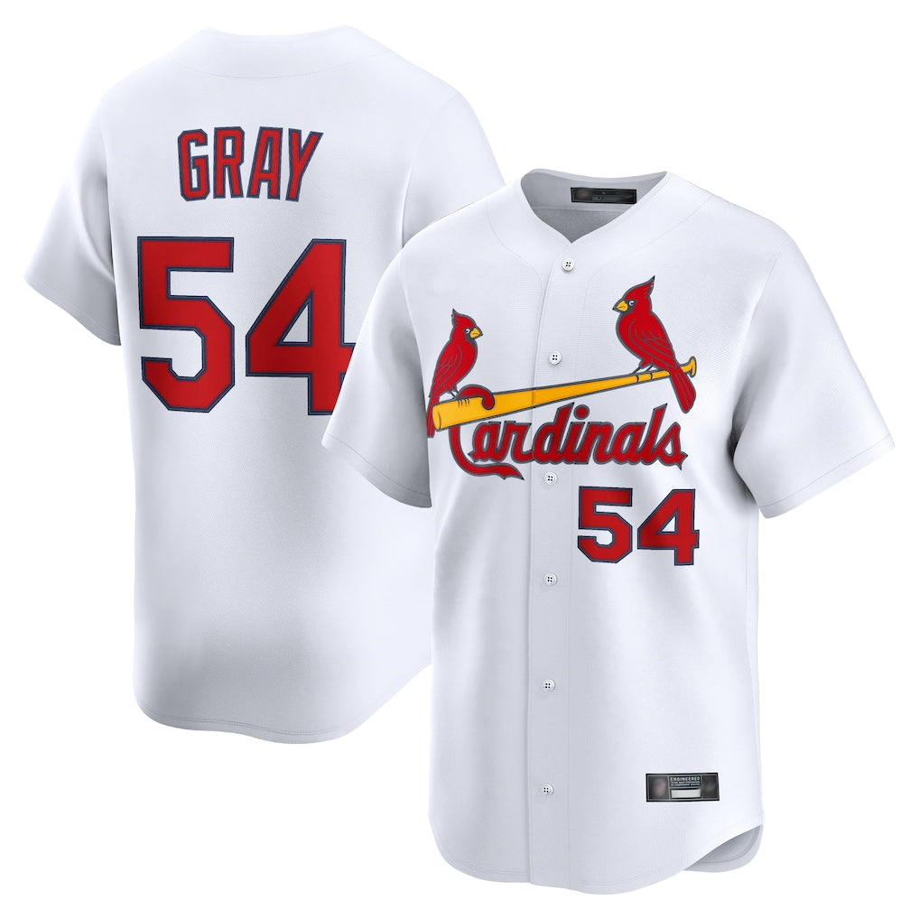 St. Louis Cardinals #54 Sonny Gray Player White Home Limited Hdoa Stitched Jerseys