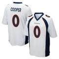 D.Broncos #0 Jonathon Cooper Player White Game Hdoa Stitched Jerseys