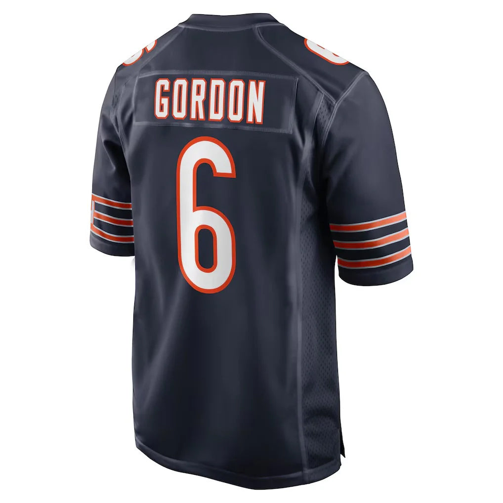 C.Bears #6 Kyler Gordon Player Navy Home Game Hdoa Stitched Jerseys