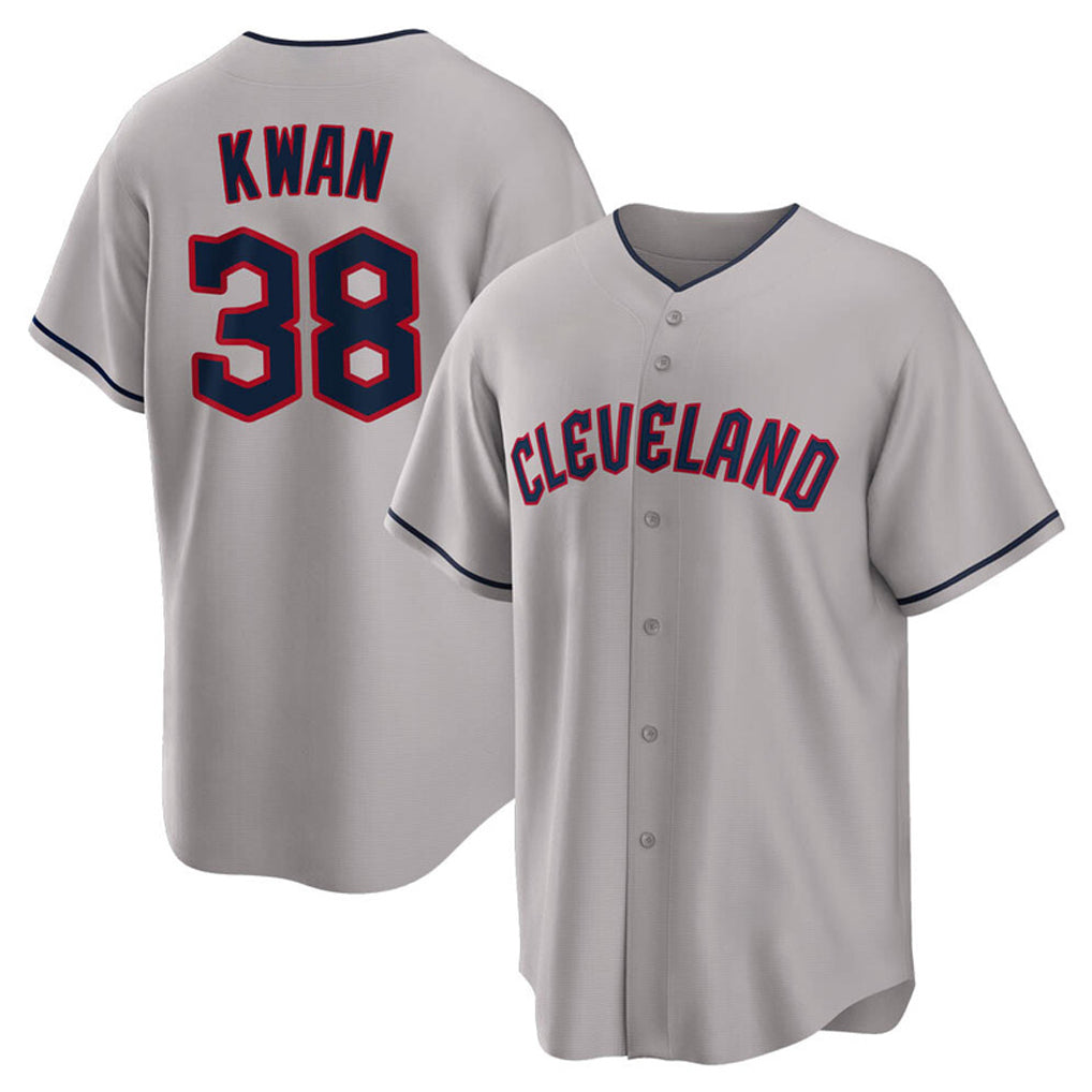 C.Guardians #38 Steven Kwan Player Gray Game Home Hdoa Stitched Jerseys