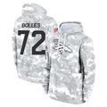 D.Broncos #72 Garett Bolles Player Arctic Camo Salute to Service Hoodies Limited Game Hdoa Stitched Jerseys