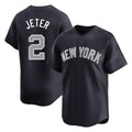 NY.Yankees #2 Derek Jeter Player Navy Limited Game Hdoa Stitched Jerseys