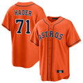 H.Astros #71 Josh Hader Player Orange Home Game Hdoa Stitched Jerseys