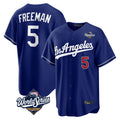 LA.Dodgers #5 Freddie Freeman Player Royal World Series Game Home Hdoa Stitched Jerseys