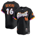 SF.Giants #16 Rafael Devers Player Black 2025 City Connect Home Limited Hdoa Stitched Jerseys