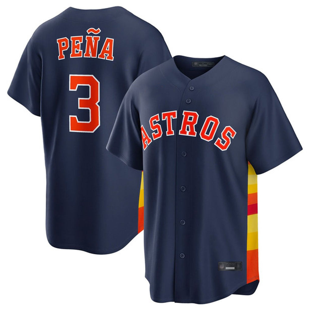 H.Astros #3 Jeremy Pena Player Navy Home Game Hdoa Stitched Jerseys
