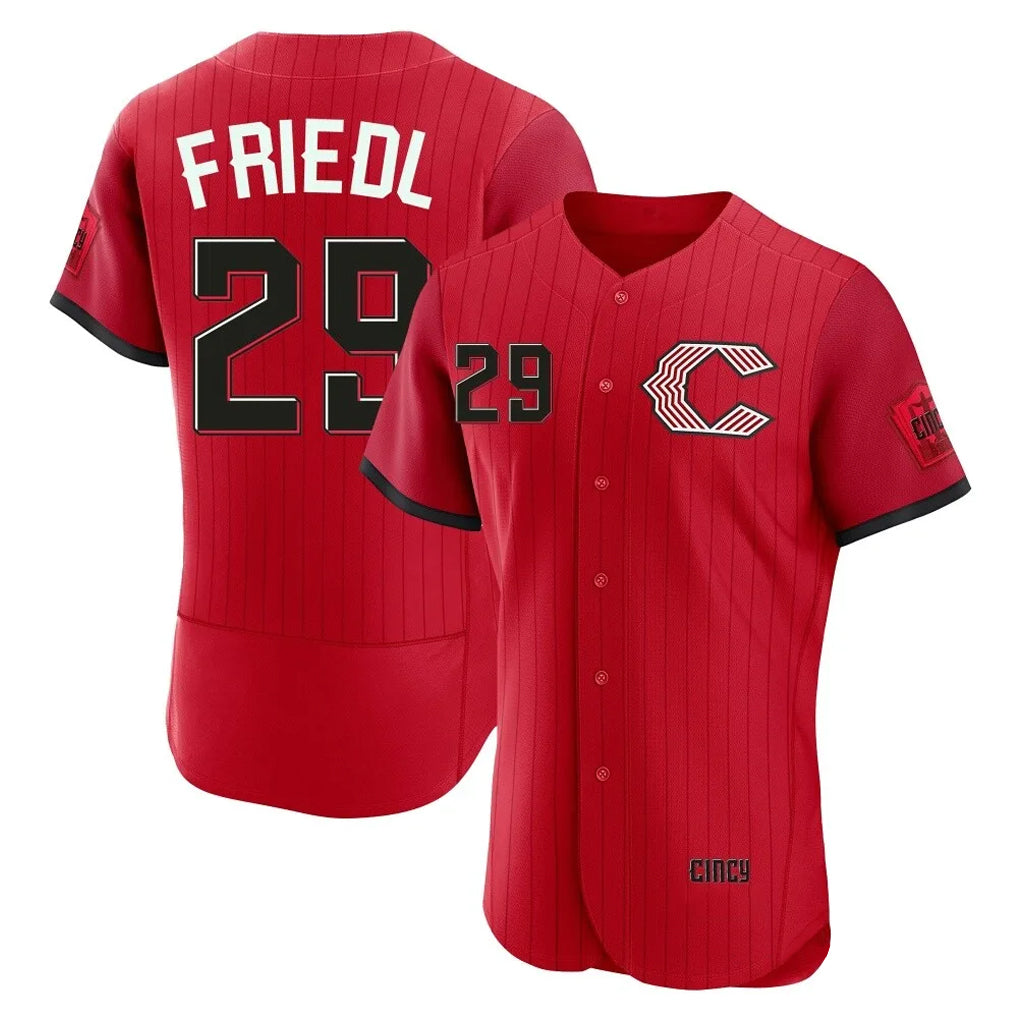 C.Reds #29 TJ Friedl Player Red 2026 City Connect Limited Elite Home Hdoa Stitched Jerseys
