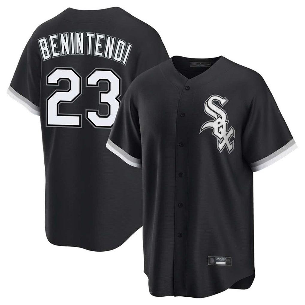C.White Sox #23 Andrew Benintendi Player Black Home Game Hdoa Stitched Jerseys