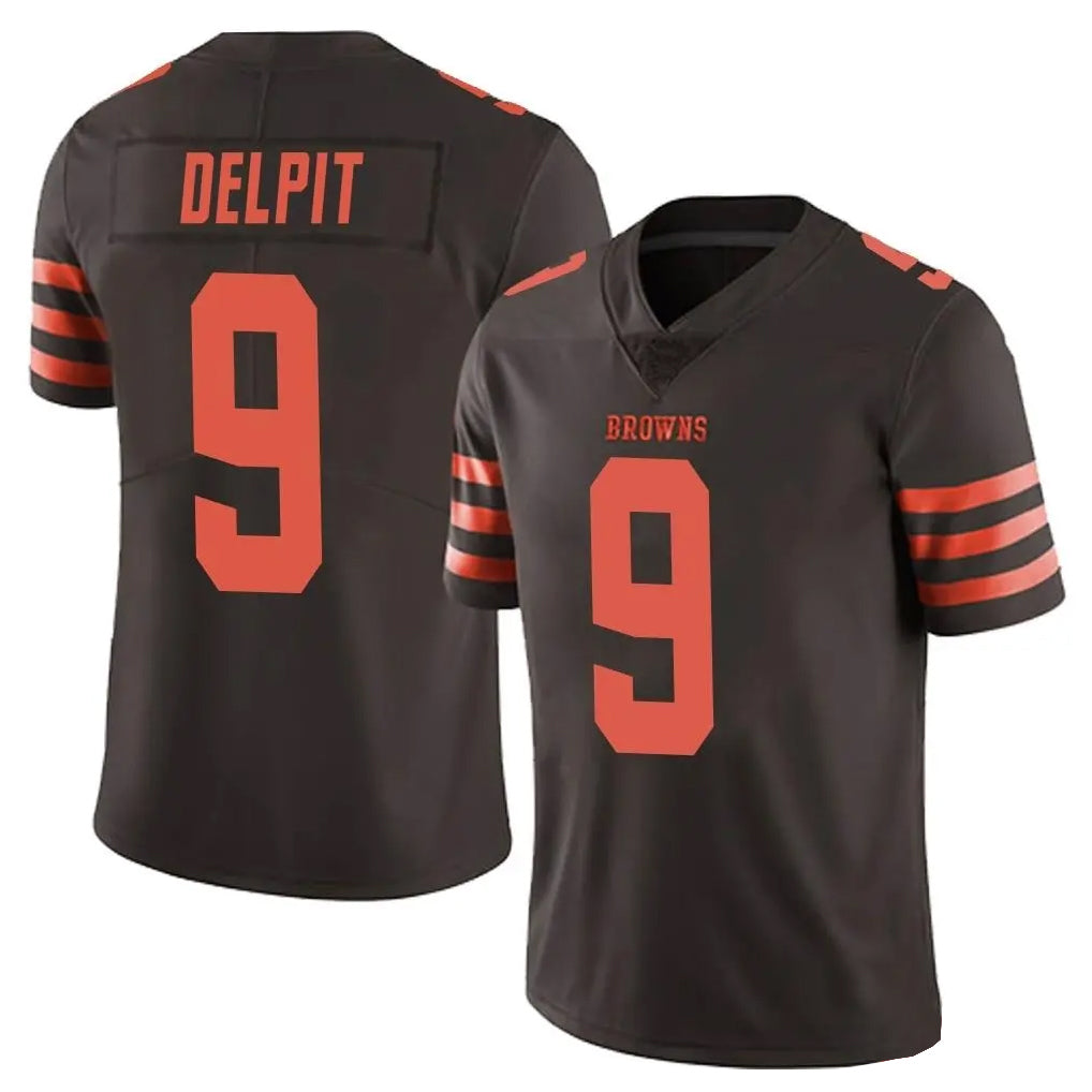 C.Browns #9 Grant Delpit Player Browns Color Rush Limited Home Game Hdoa Stitched Jerseys