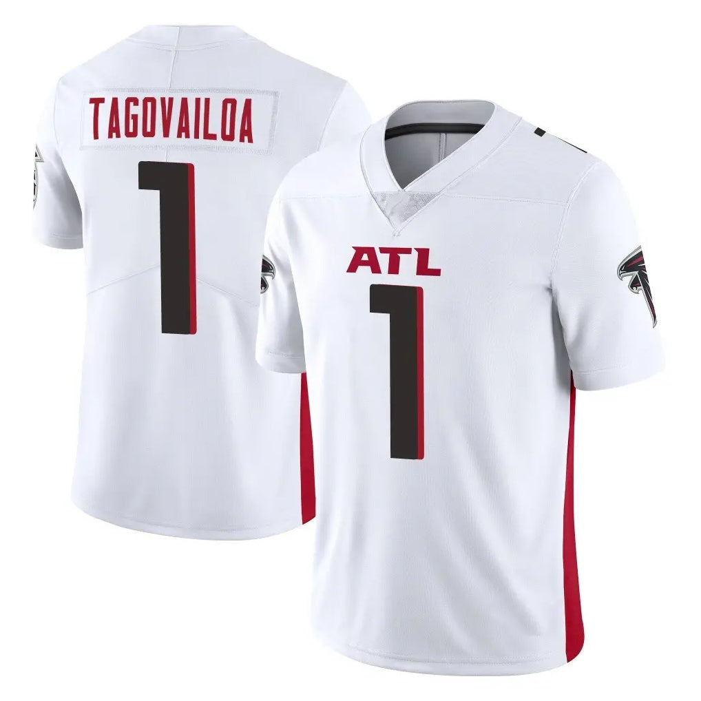 A.Falcons #1 Tua Tagovailoa Player White Vapor Untouchable Limited Home Game Hdoa Stitched Jerseys