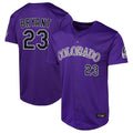 C.Rockies #23 Kris Bryant Player Purple Limited Home Game Hdoa Stitched Jerseys