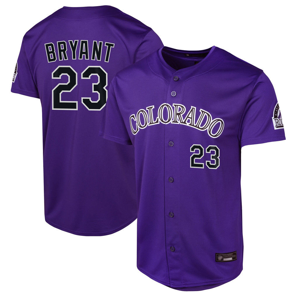 C.Rockies #23 Kris Bryant Player Purple Limited Home Game Hdoa Stitched Jerseys
