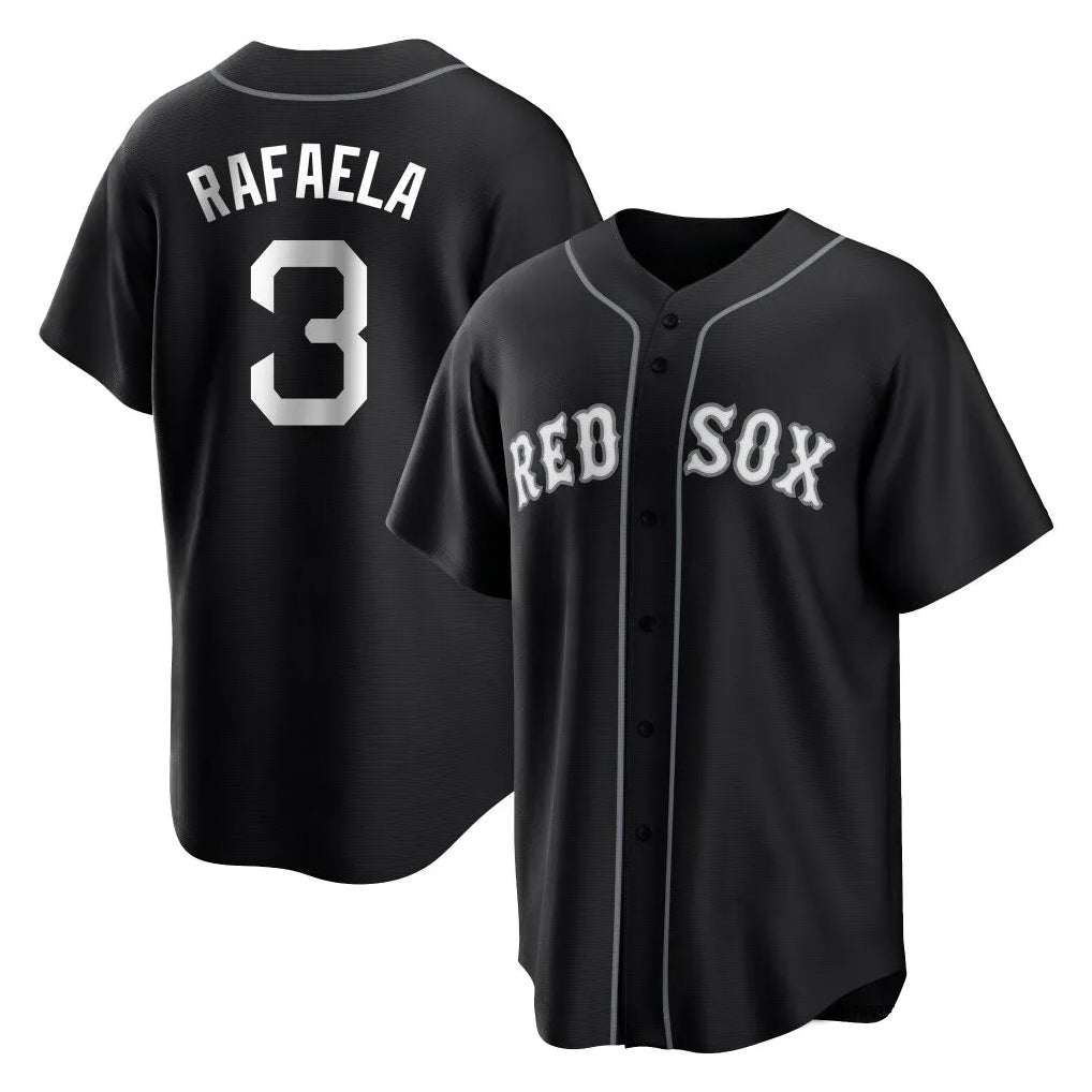 B.Red Sox #3 Ceddanne Rafaela Player Black Home Game Hdoa Stitched Jerseys