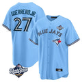 T.Blue Jays #27 Vladimir Guerrero Jr. Player Light Blue 2025 World Series Game Hdoa Stitched Jersey