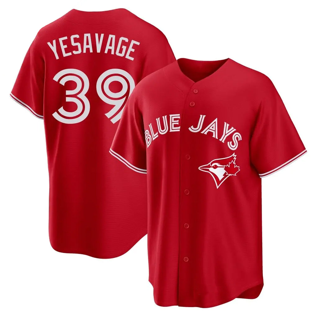 T.Blue Jays #39 Trey Yesavage Player Red Home Game Hdoa Stitched Jerseys