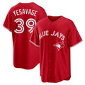 T.Blue Jays #39 Trey Yesavage Player Red Home Game Hdoa Stitched Jerseys