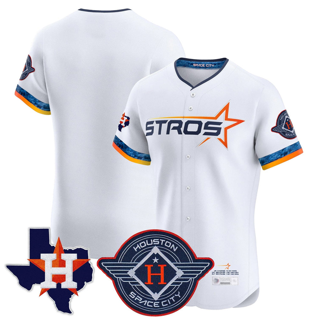 H.Astros ## Astros Blank Player White City Connect Texas Patch Vapor Premier Limited Elite Home Hdoa Stitched Jerseys