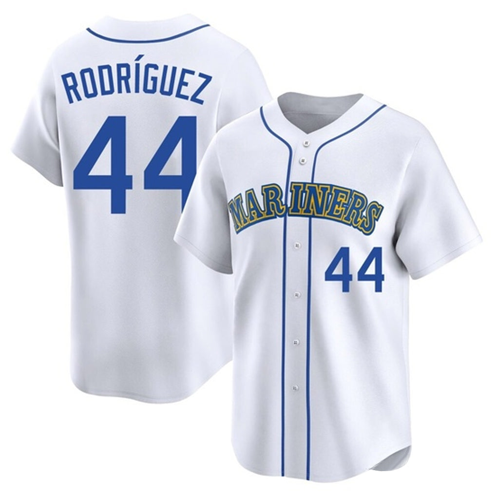 S.Mariners #44 Julio Rodriguez Player White Pitch Fashion Game Hdoa Stitched Jerseys