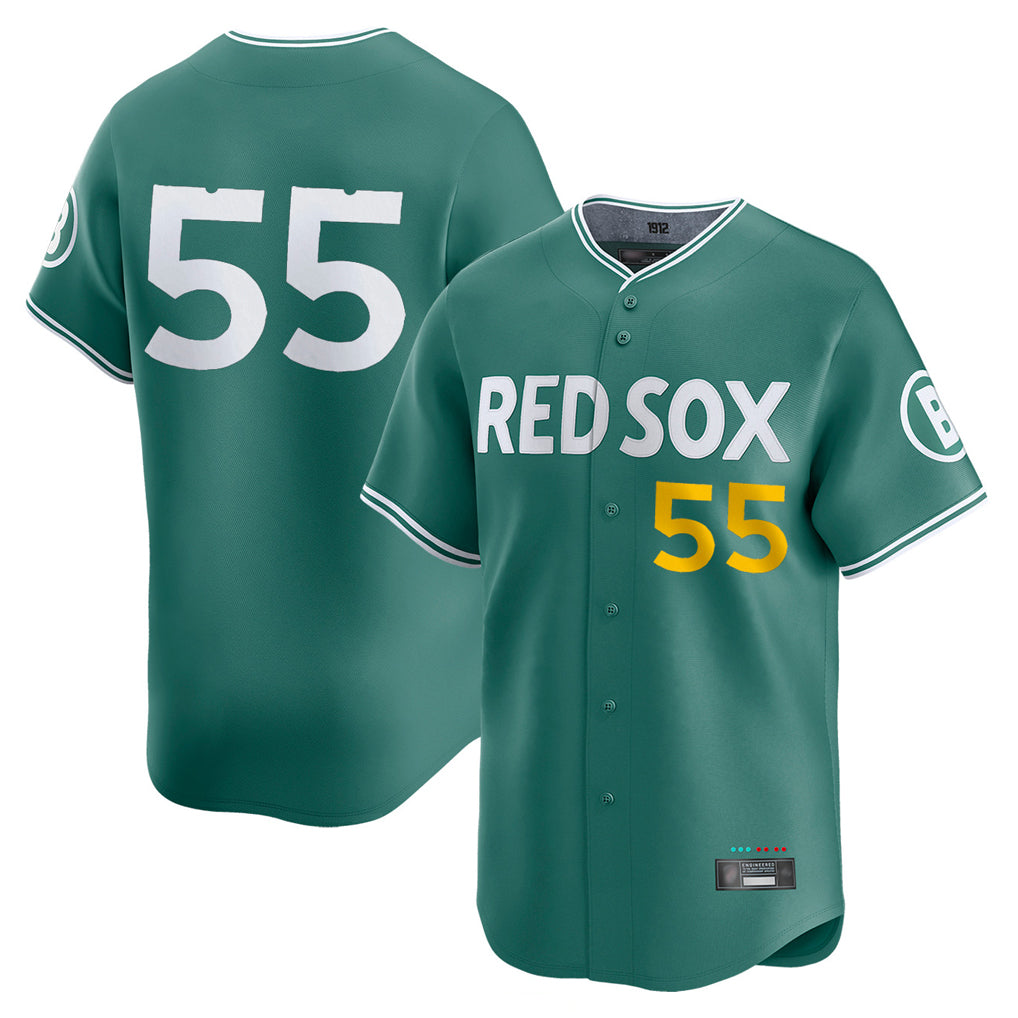 B.Red Sox #55 Ranger Su¨¢rez Player Green City Connect Limited Home Game Hdoa Stitched Jerseys