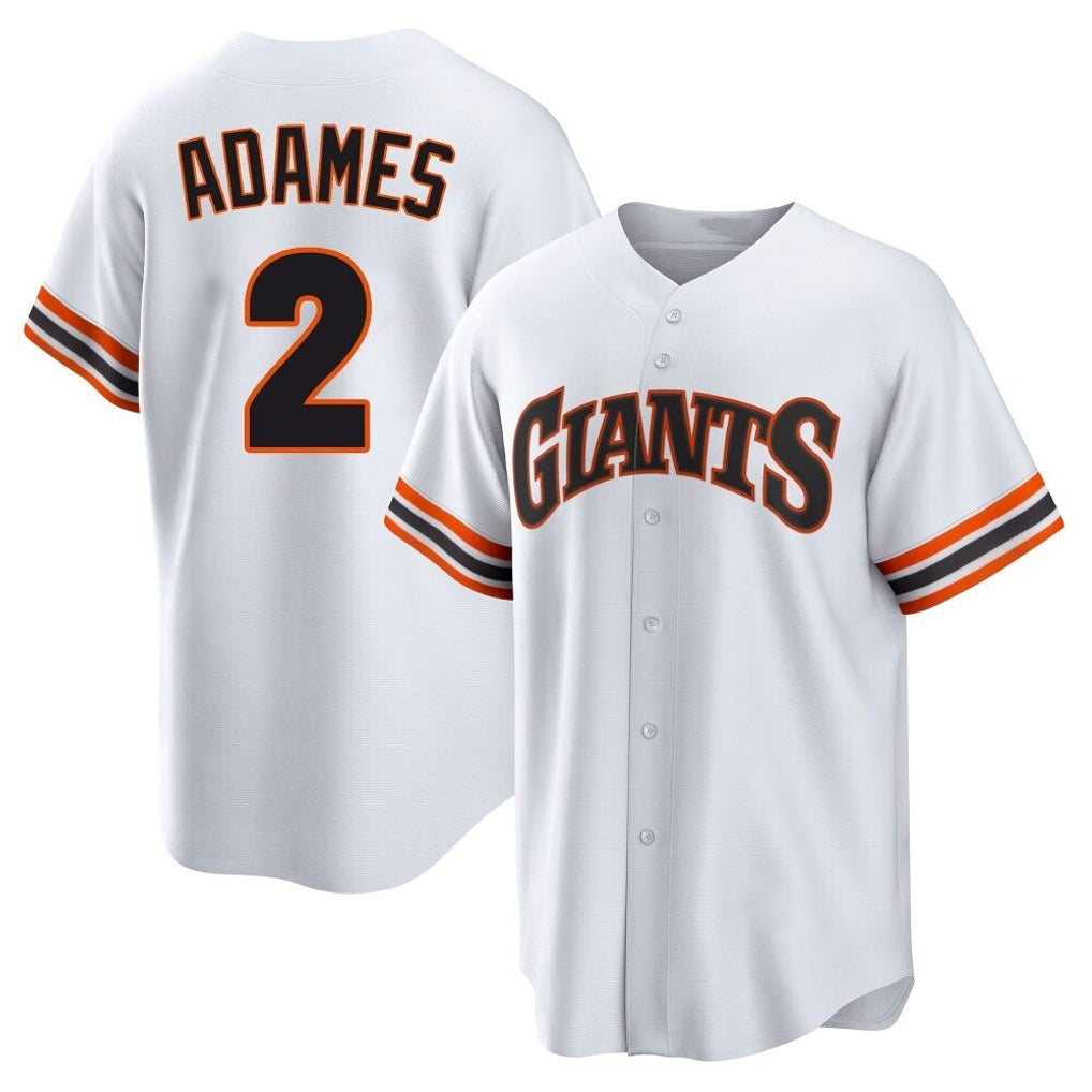 SF.Giants #2 Willy Adames Player White Home Game Hdoa Stitched Jerseys