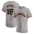 SF.Giants #16 Rafael Devers Player Gray Home Limited Elite Hdoa Stitched Jerseys