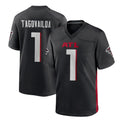 A.Falcons #1 Tua Tagovailoa Player Black Home Game Hdoa Stitched Jerseys
