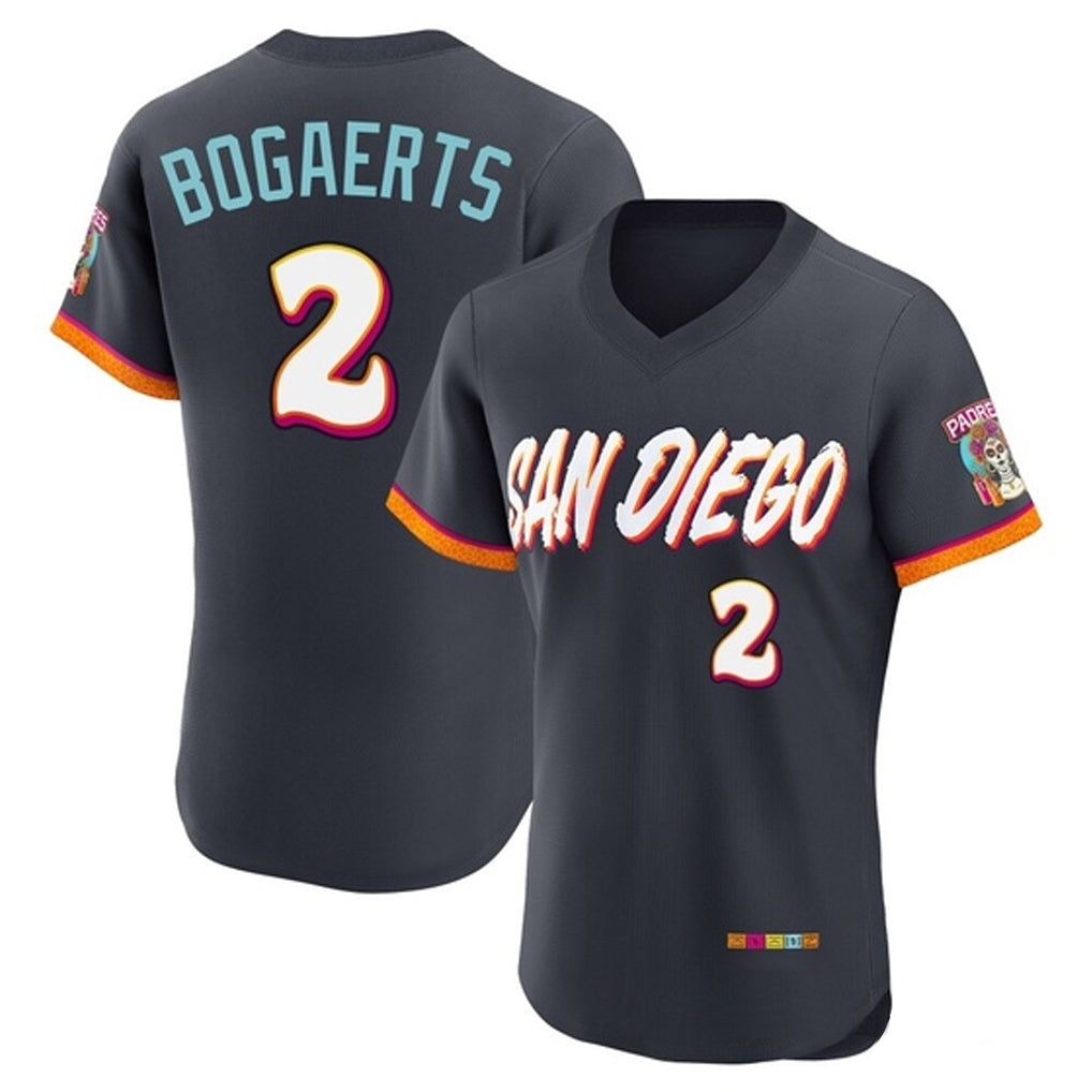 S.Diego Padres #2 Xander Bogaerts Player Obsidian 2026 City Connect Home Limited Elite T-shirt Hdoa Stitched Jerseys