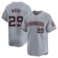 W.Nationals #29 James Wood Player Gray City Connect Limited Alternate Hdoa Stitched Jerseys