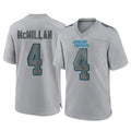 C.Panthers #4 Tetairoa McMillan Player Gray Atmosphere Fashion Game Hdoa Stitched Jerseys