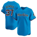 M.Marlins #37 Anthony Bender Player Blue Home Limited Hdoa Stitched Jerseys