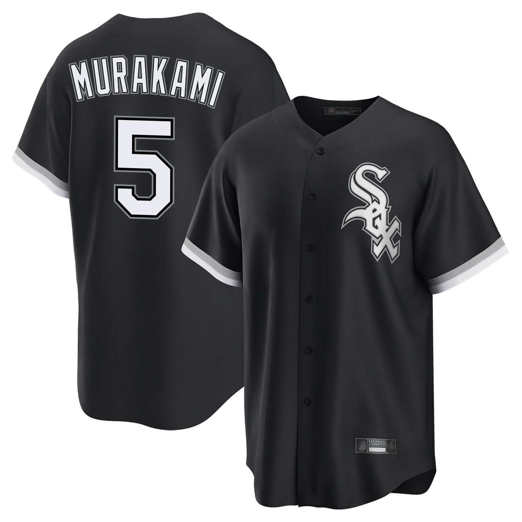 C.White Sox #5 Munetaka Murakami Player Black Home Game Hdoa Stitched Jerseys