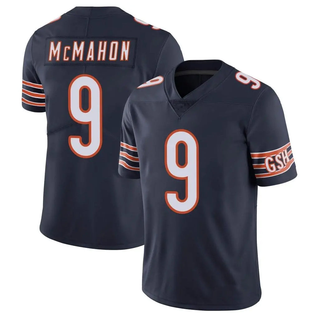 C.Bears #9 Jim McMahon Player Navy Vapor Untouchable Limited Home Game Hdoa Stitched Jerseys