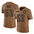 C.Bengals #53 Boye Mafe Player Brown Salute to Service Limited Hdoa Stitched Jerseys