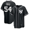 NY.Yankees #54 Max Fried Player Black Out Game Hdoa Stitched Jerseys