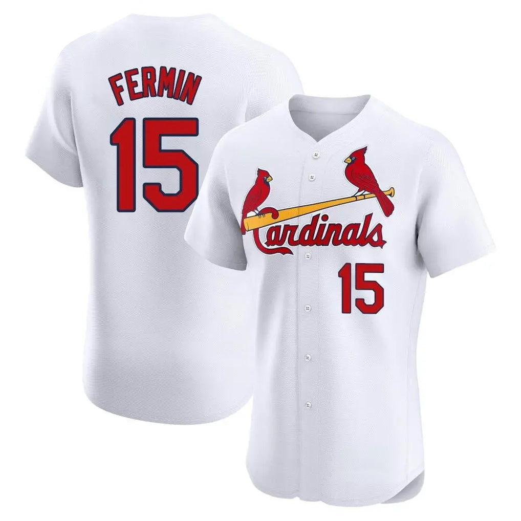 St. Louis Cardinals #15 Jose Fermin Player White Home Limited Elite Hdoa Stitched Jerseys
