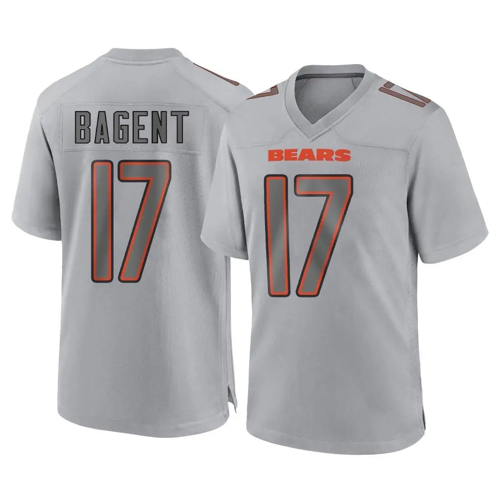 C.Bears #17 Tyson Bagent Player Gray Atmosphere Fashion Game Hdoa Stitched Jerseys