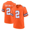 D.Broncos #2 Pat Surtain II Player Orange Alternate Collection Throwback Game Hdoa Stitched Jerseys