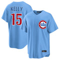 C.Cubs #15 Carson Kelly Player Light Blue Home Game Hdoa Stitched Jerseys