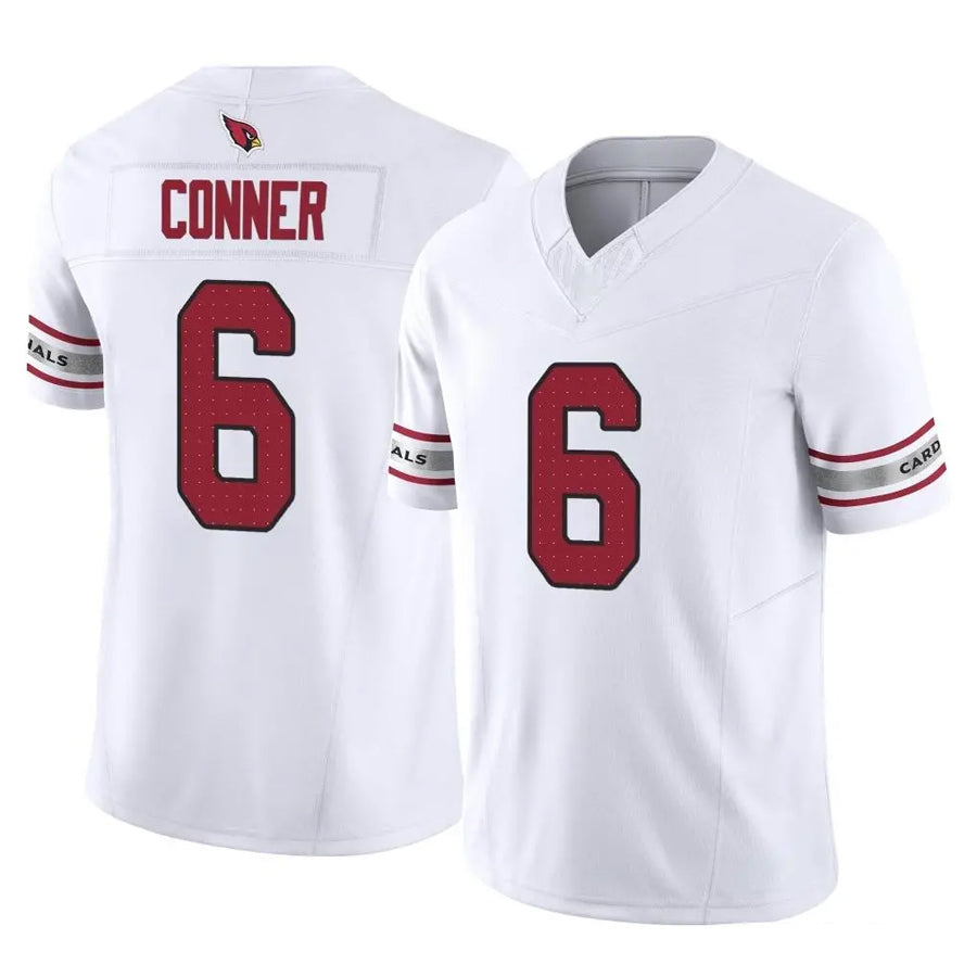 A.Cardinals #6 James Conner Player White Vapor F.U.S.E. Limited Home Game Hdoa Stitched Jerseys