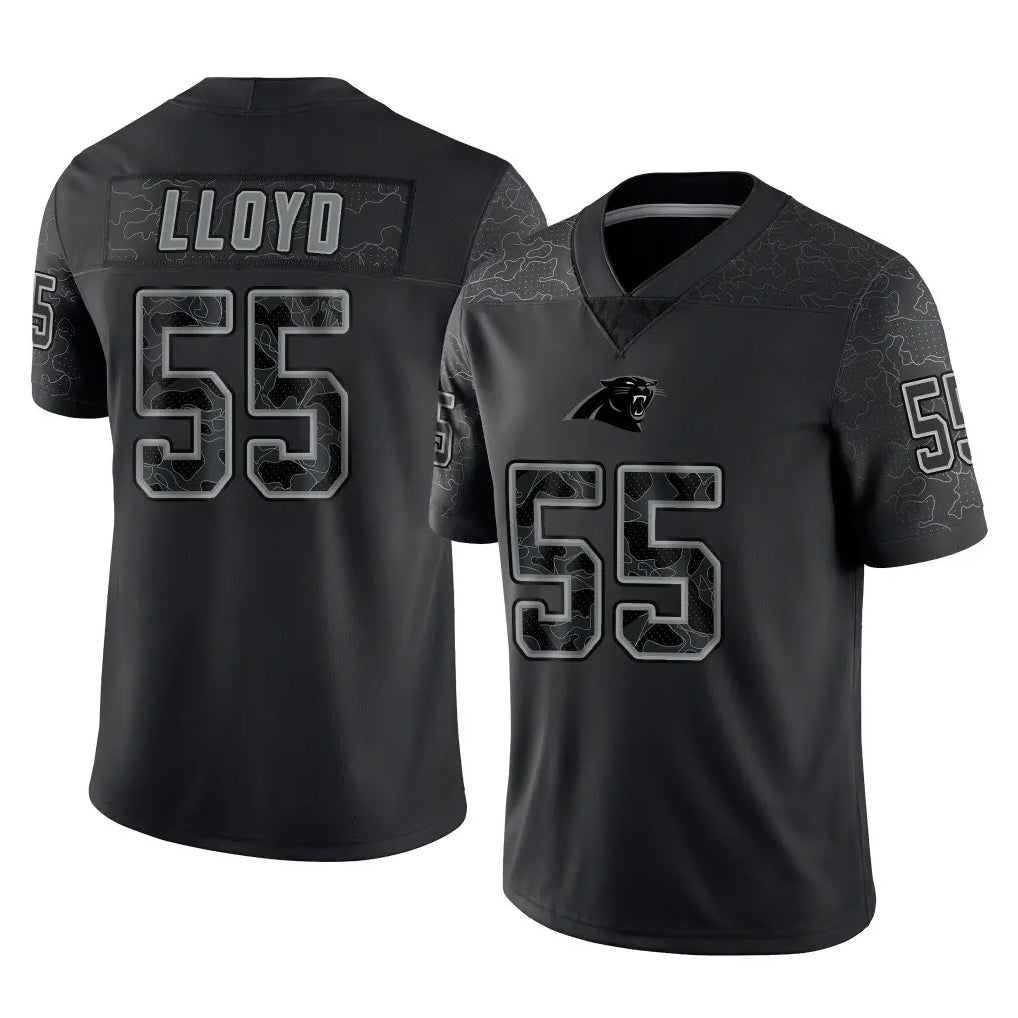 C.Panthers #55 Devin Lloyd Player Black Limited Reflective Game Hdoa Stitched Jerseys