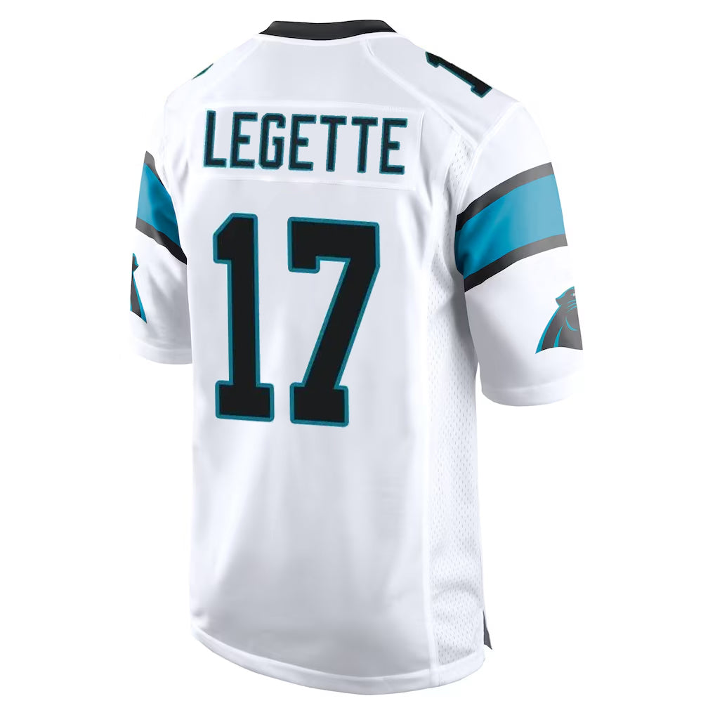 C.Panthers #17 Xavier Legette Player White Game Hdoa Stitched Jerseys