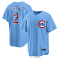 C.Cubs #2 Nico Hoerner Player Light Blue Home Game Hdoa Stitched Jerseys